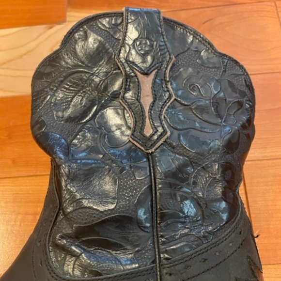 ARIAT Women's Dahlia Embossed Wingtip Cowgirl Boot Snip Toe 10011914 - Size 7.5 - Picture 11 of 13